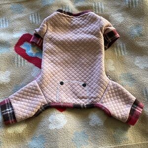 Fabdog Pink Fleece Lined Warm Doggie Jacket